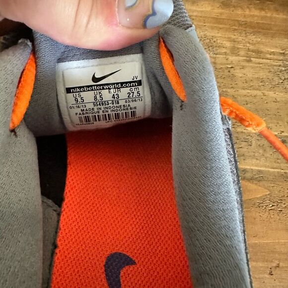 Nike Revolution 2 Running Shoes 554900-016 Orange / Gray Womens Sz 9.5 - Picture 7 of 8